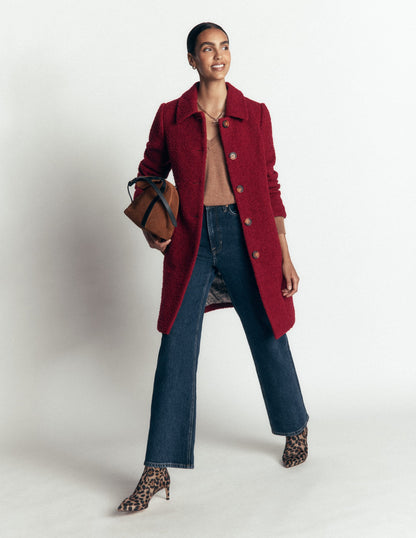 Aylesford Wool Coat-Vino