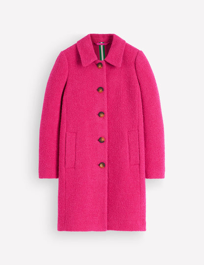 Aylesford Wool Coat-Bright Pink