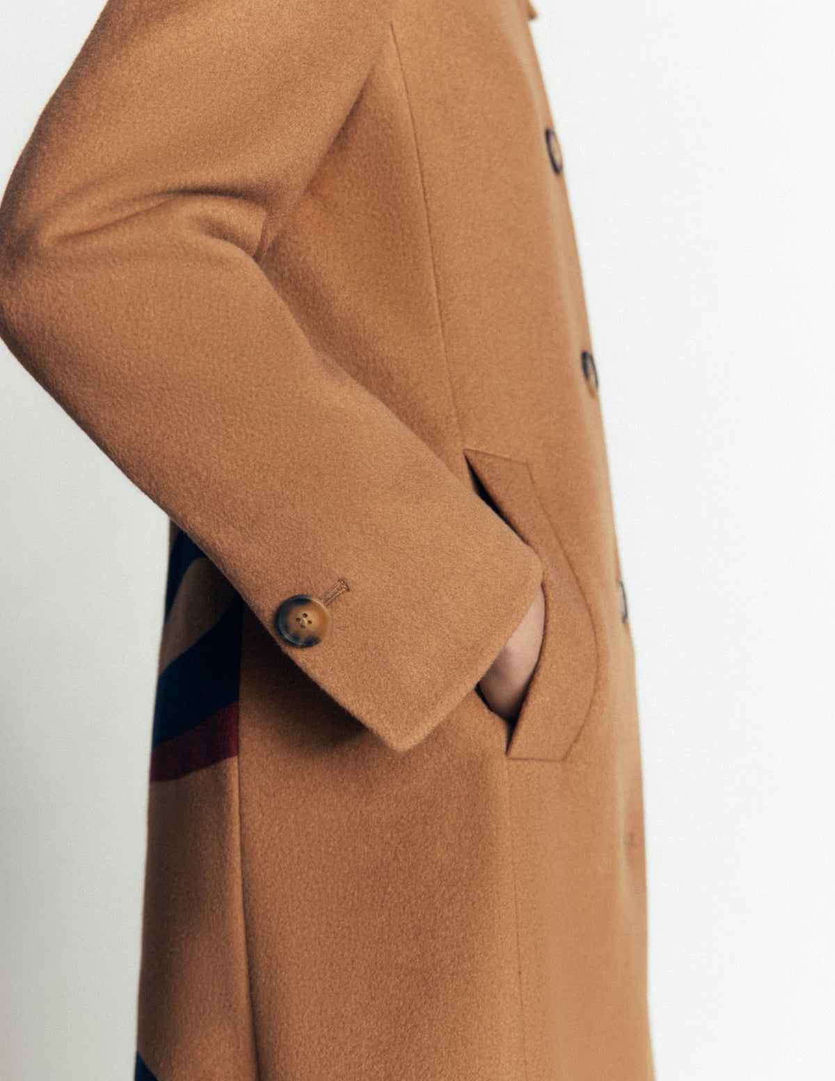 Aylesford Longline Coat-Camel Swooping Hearts