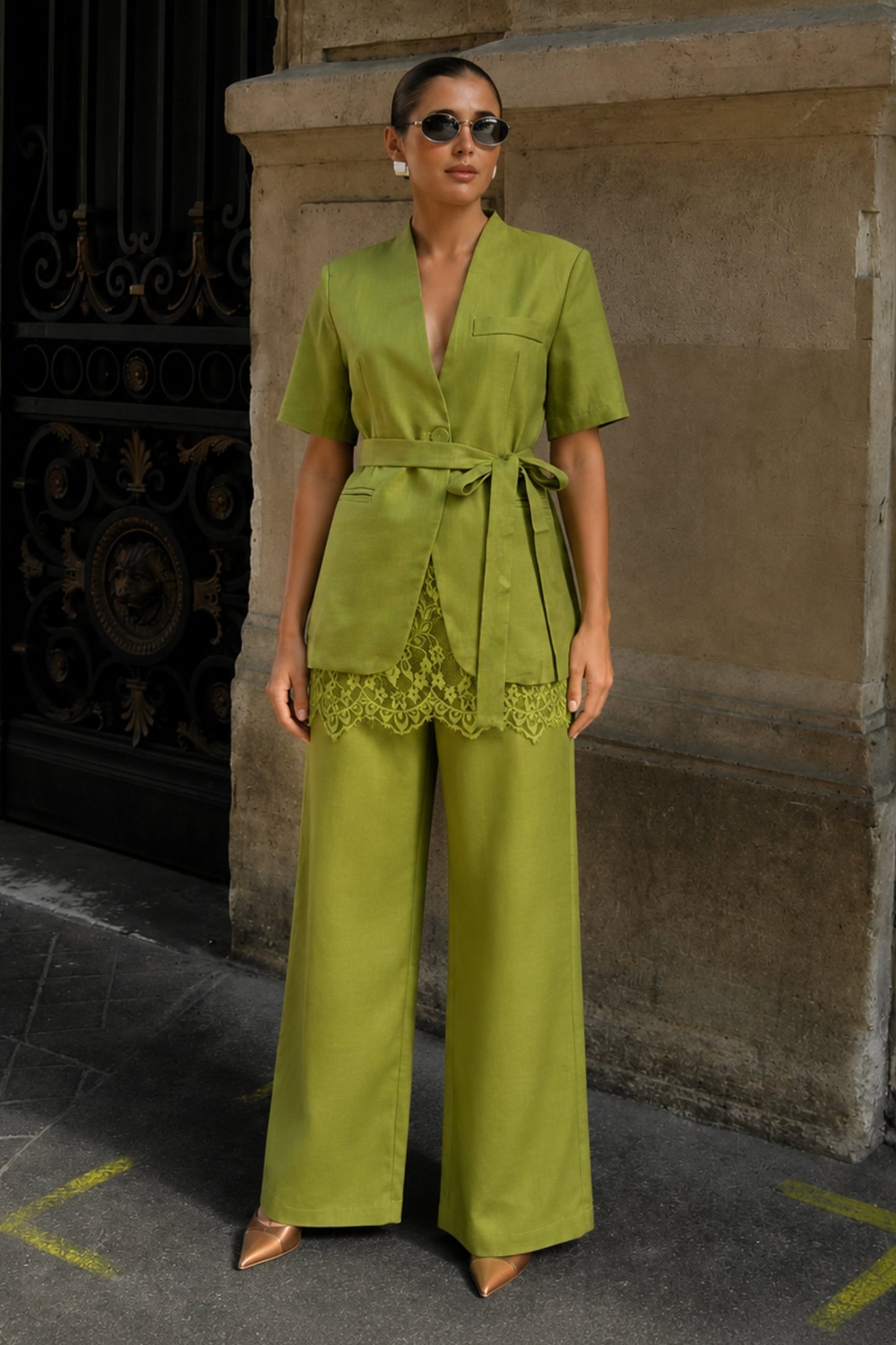 Matcha Hemp Linen Co-ord