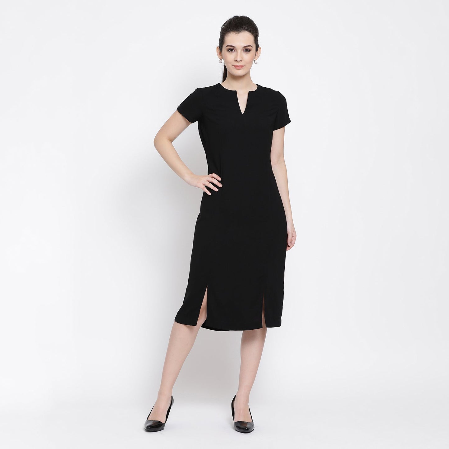 Black Dress with Slit