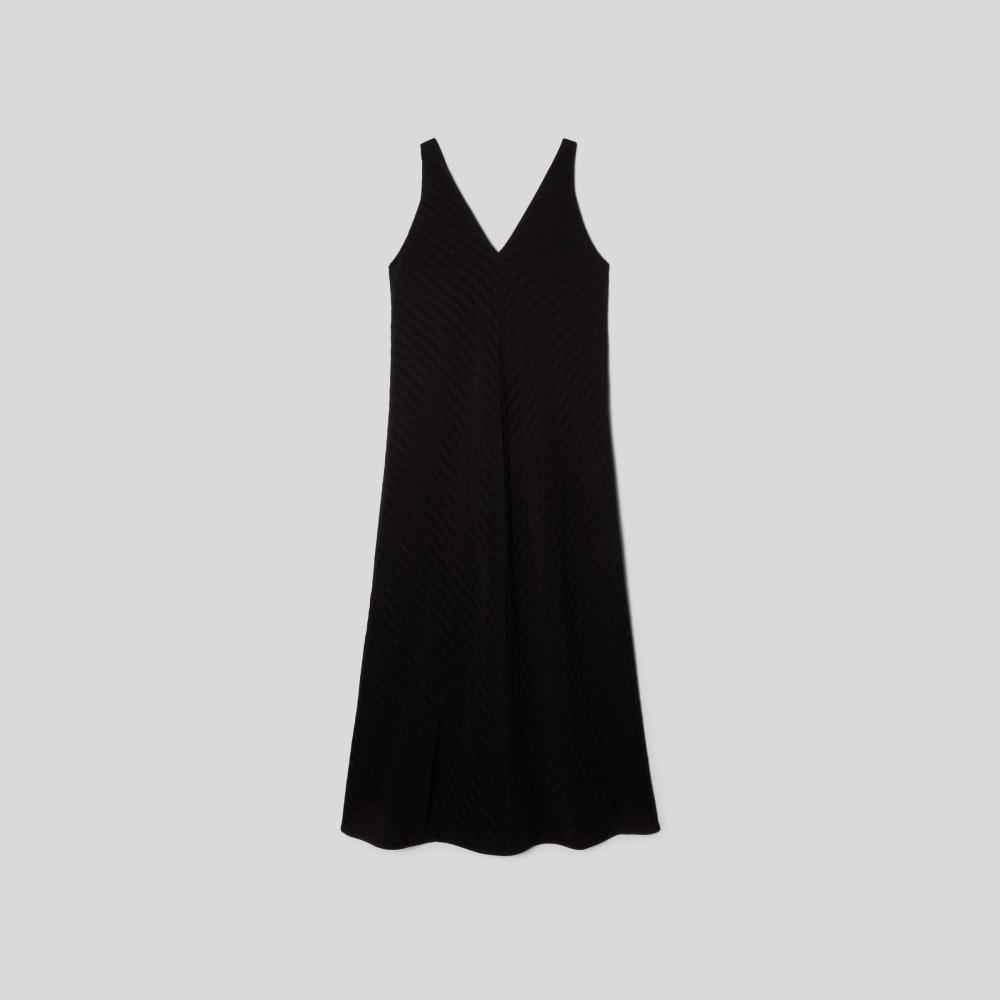 The City Stripe Midi Dress | Black