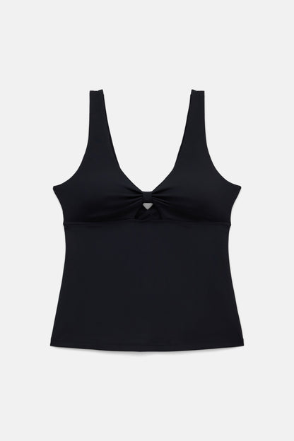 Black Meredith Bow Tank