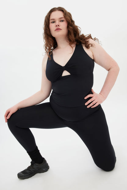 Black Meredith Bow Tank