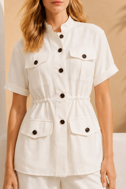 Vanilla Utility Linen Coord