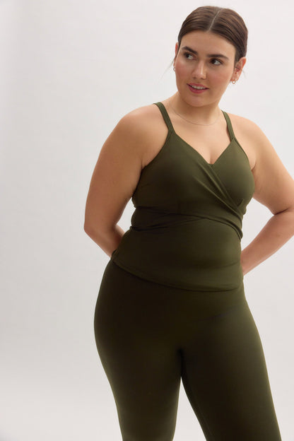 Eucalyptus Tabitha Wrap Tank
