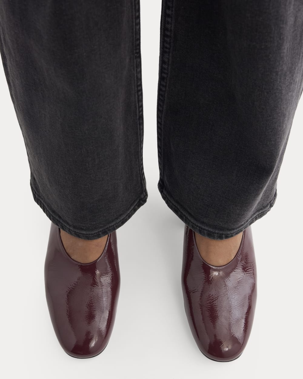 Curved Slingback Heel | Burgundy