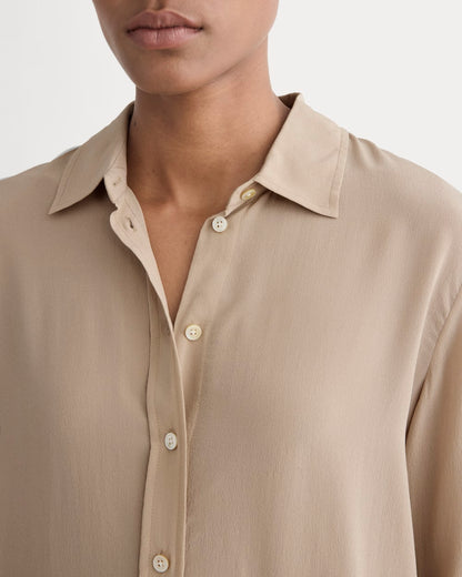 The Must-Have Shirt in Washable Silk | Burnt Sugar