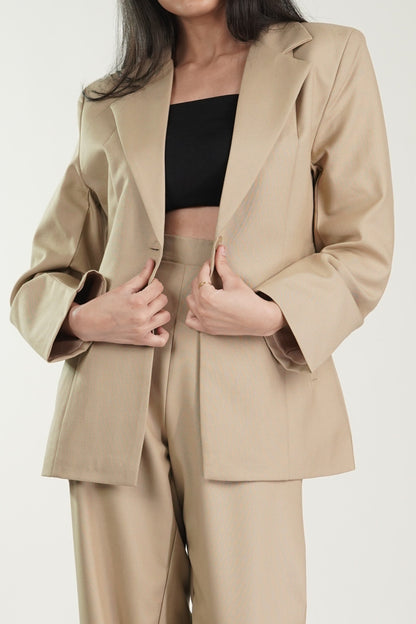 Formal Beige Blazer
