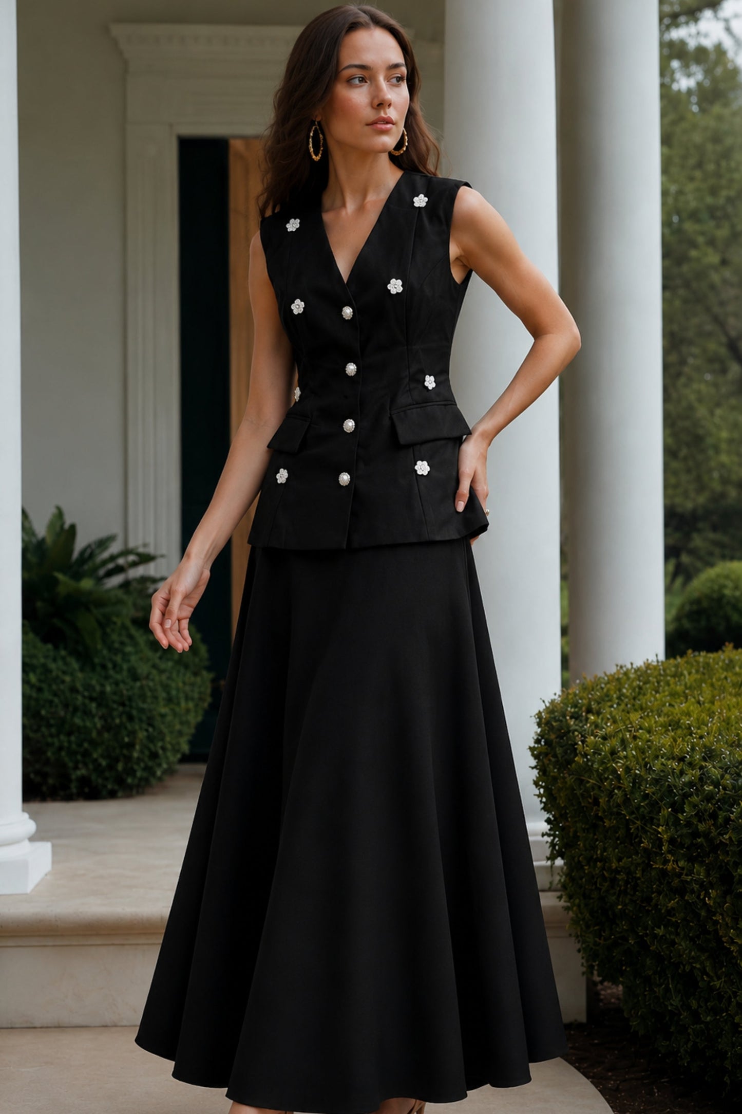 Oslo Noir Skirt Co-ord Set