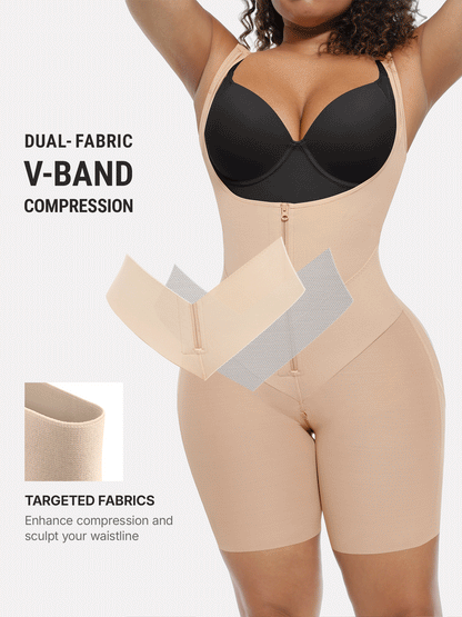 V-Shaped Faja Tummy Control Butt Lift Shapewear Bodysuit