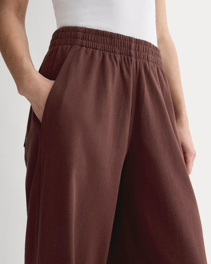 The Off-Duty Barrel Pant | Dark Mahogany