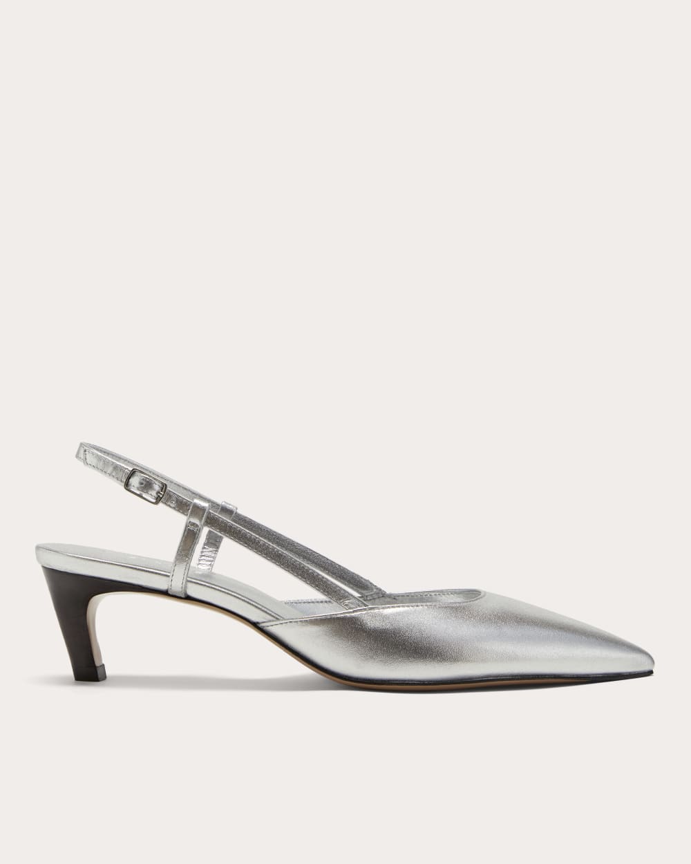 The Studio Slingback Heel | Silver
