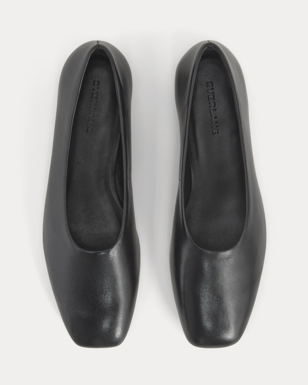 Gallery Square-Toe Flat | Black