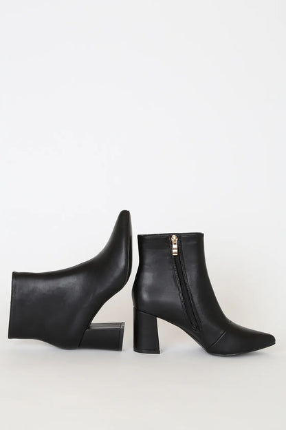 Sarai Pointed-Toe Ankle Booties