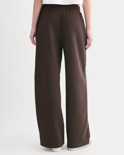 Luxe Fleece Wide-Leg Sweatpant | Dark Chocolate