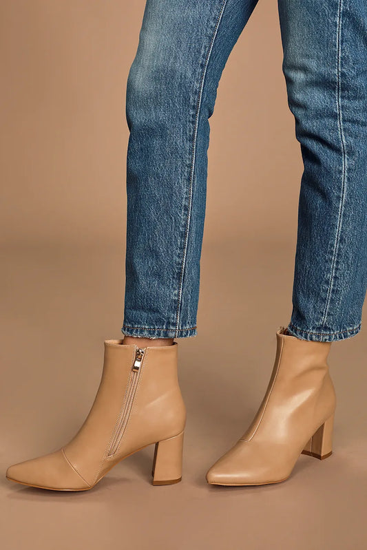 Sarai Pointed-Toe Ankle Booties | Tangel Top