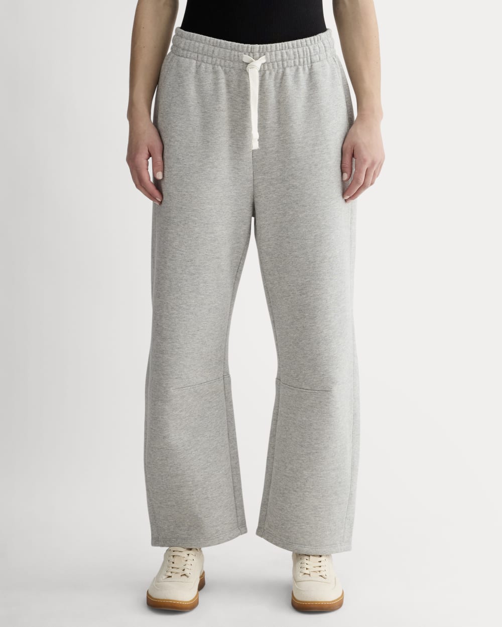 Luxe Fleece Barrel Sweatpant | Heathered Grey