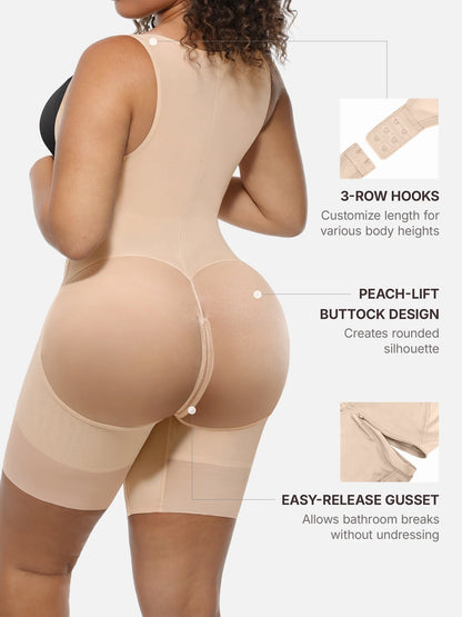 V-Shaped Faja Tummy Control Butt Lift Shapewear Bodysuit