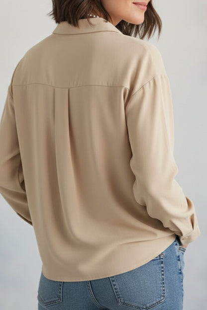 Cashew Cream Oversized Shirt