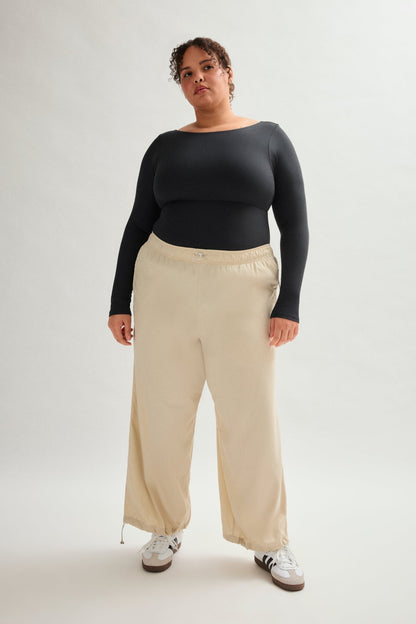 Black Elena Long Sleeve Bodysuit