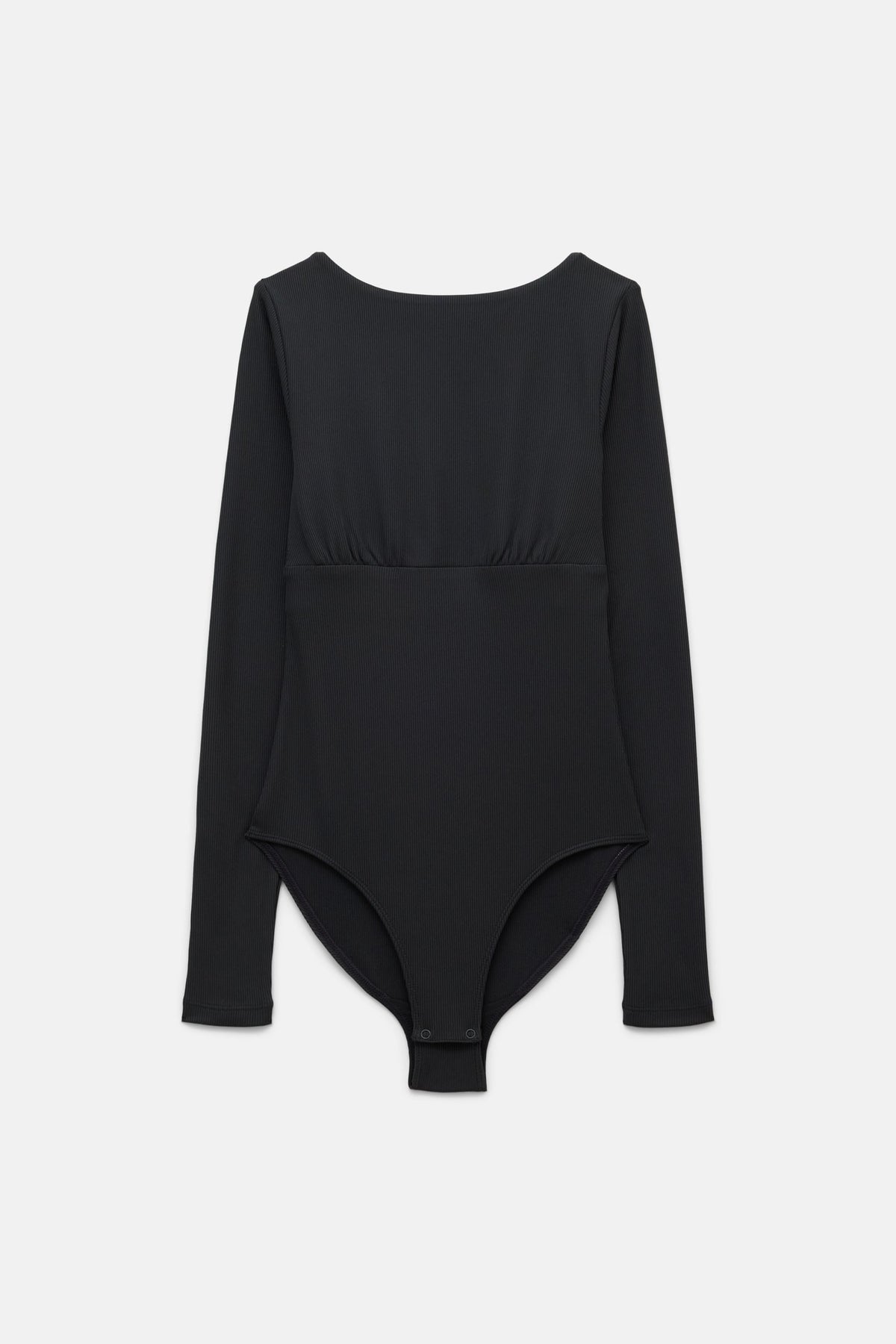 Black Elena Long Sleeve Bodysuit