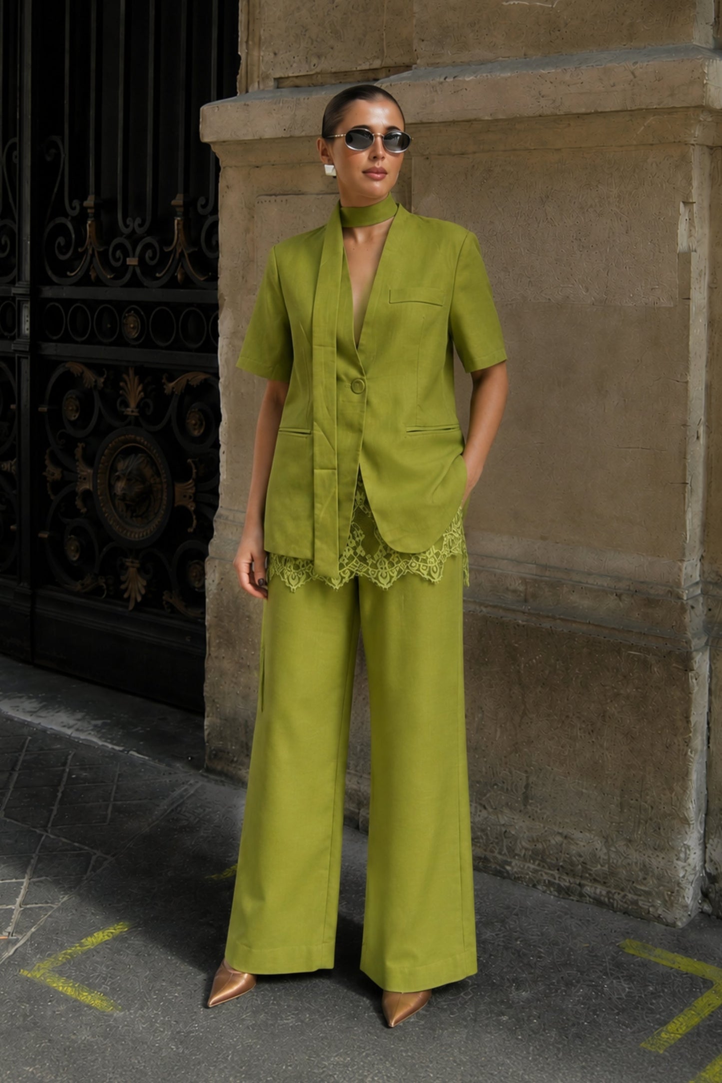 Matcha Hemp Linen Co-ord