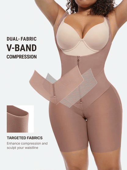 V-Shaped Faja Tummy Control Butt Lift Shapewear Bodysuit