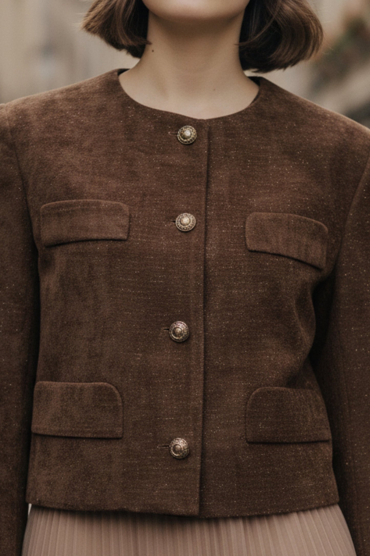 Velvet Bronze Blazer