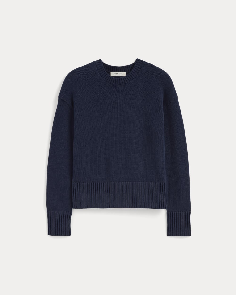 The Boxy Sweater in Everyday Cotton | Navy