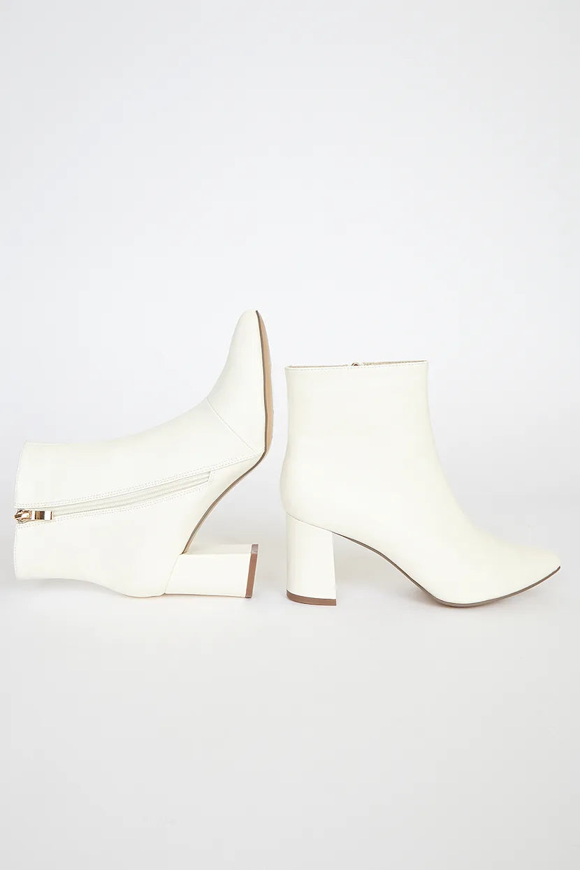 Sarai Pointed-Toe Ankle Booties