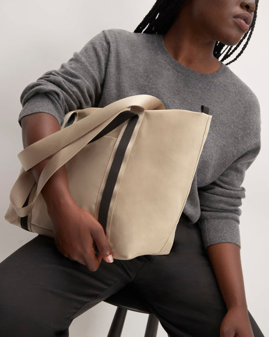 The Recycled Nylon Tote | Khaki