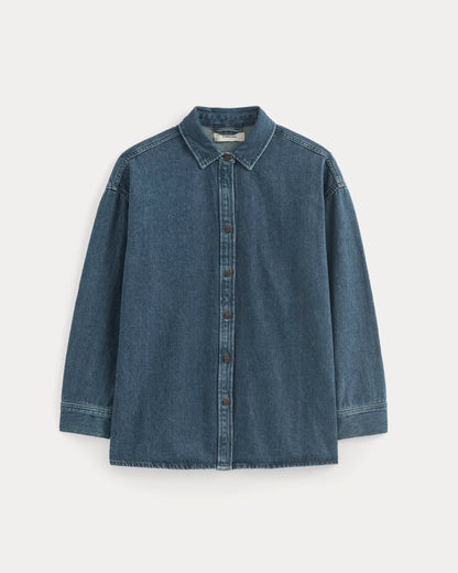 The Oversized Denim Shirt | Tungsten Blue Stone