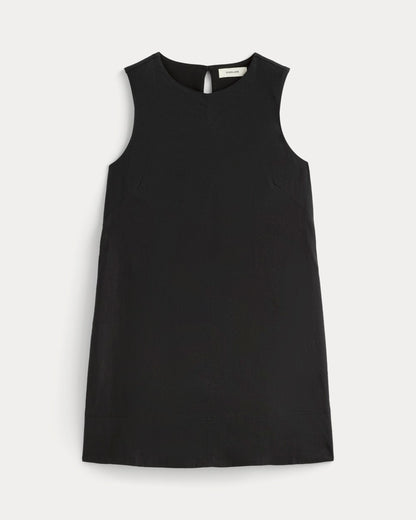 The Shift Dress in Stretch Linen | Black
