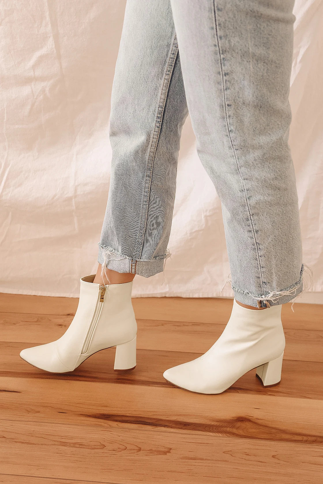 Sarai Pointed-Toe Ankle Booties