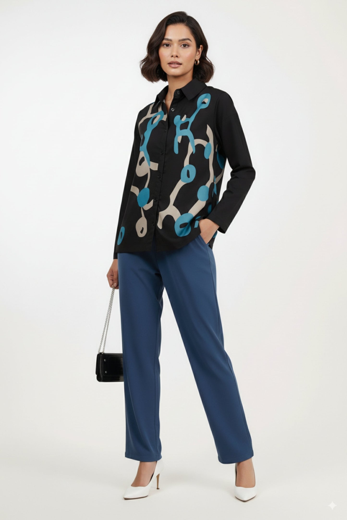 Bonded Blues Shirt Co-Ord