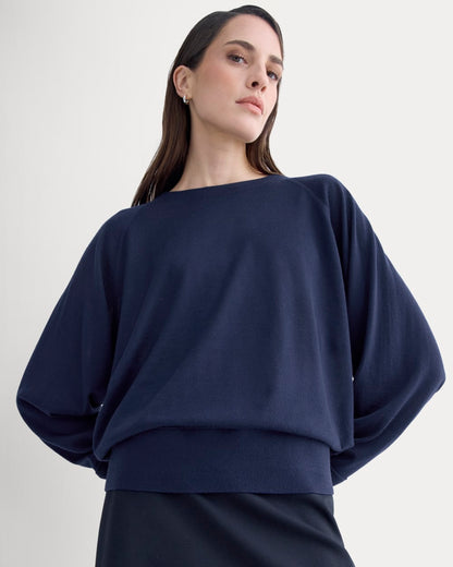Raglan Sweater in Ultrasoft Merino | Rich Navy