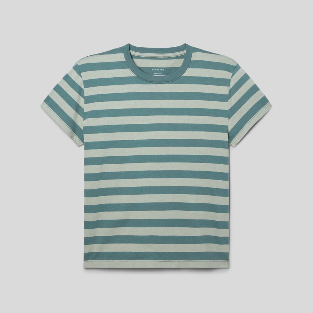 The Box-Cut Tee in Essential Cotton | Green Balsam / Seagrass | No Pocket