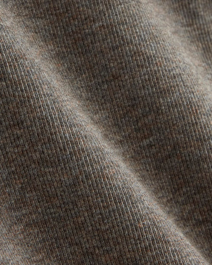 The Luxe Rib Long-Sleeve Crew | Washed Heathered Fatigue