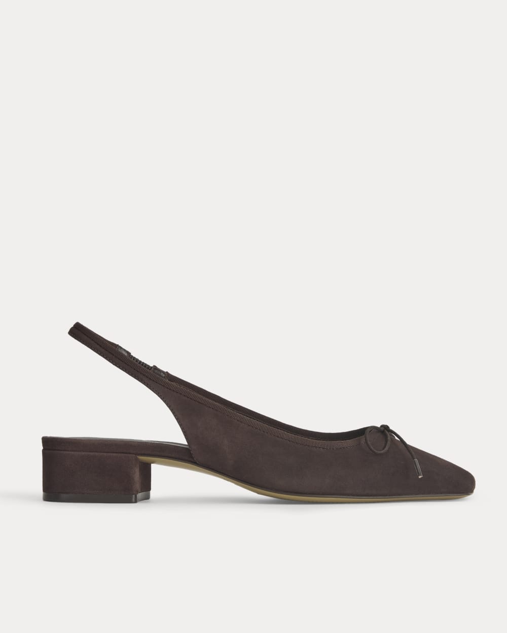 The Ballet Slingback Heel | Dark Chocolate
