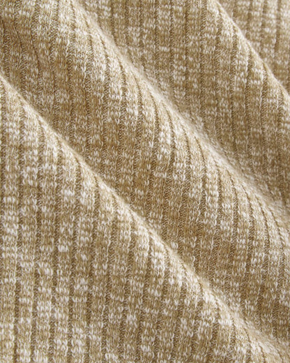 The Cozy Rib Funnel-Neck | Cornstalk / Bone Twist