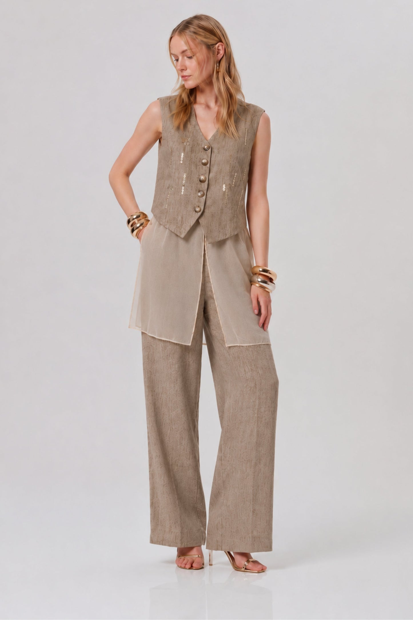 Oatwood Sheer Linen Co-ord