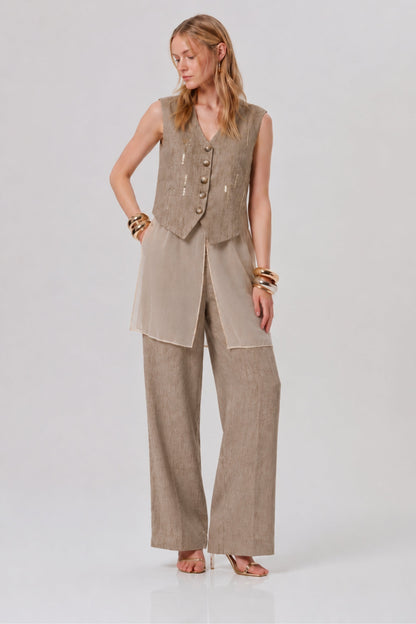 Oatwood Sheer Linen Co-ord