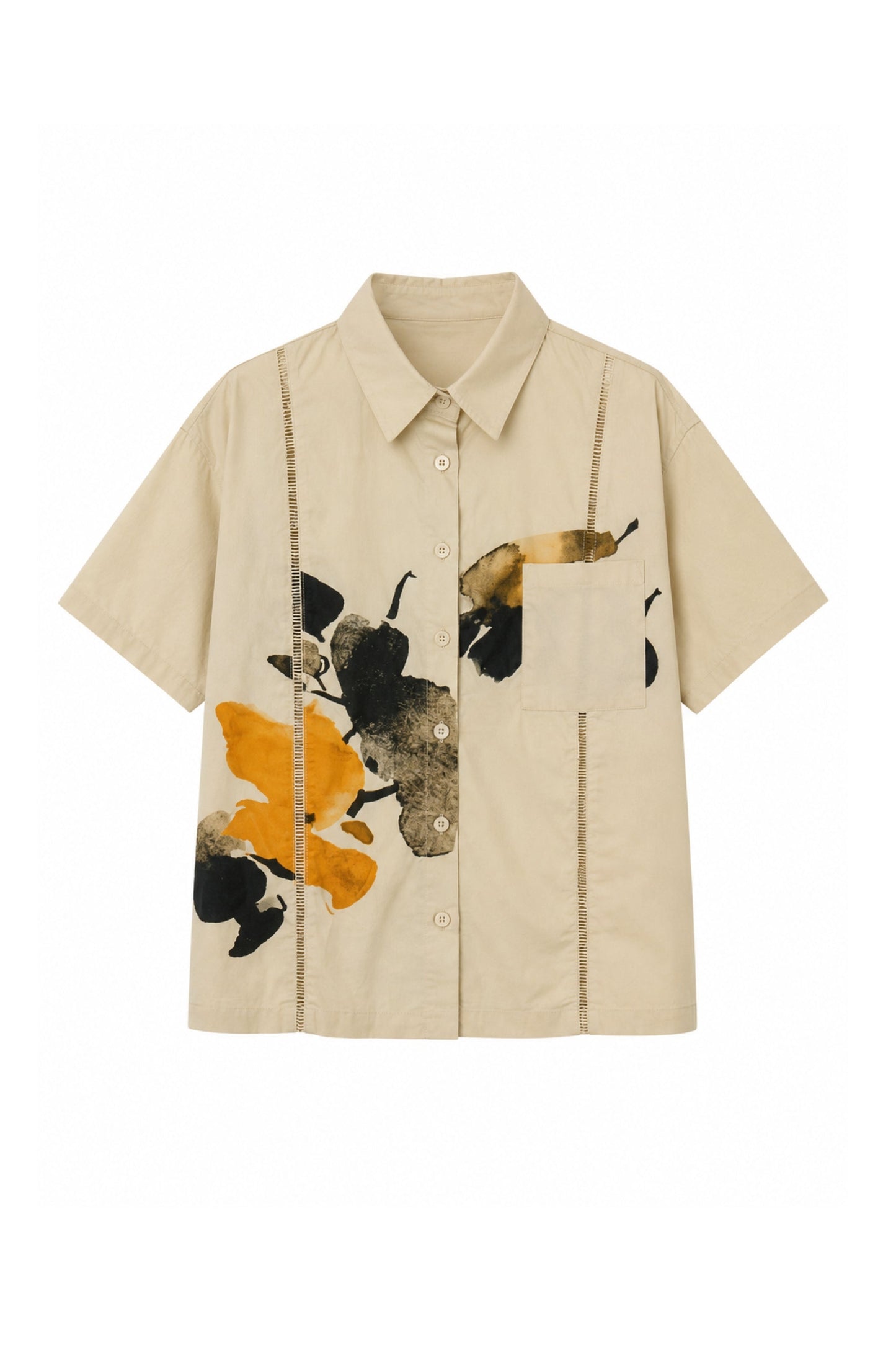 Sandstone Abstract Oversized Shirt