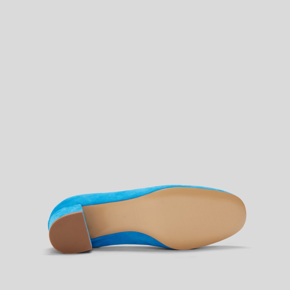 The Day Heel in Narrow Fit | Brilliant Blue Suede