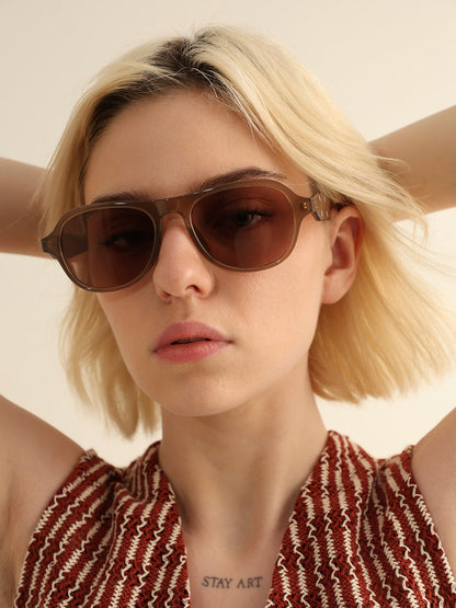 Brown Tinted UV Protection Sunglasses