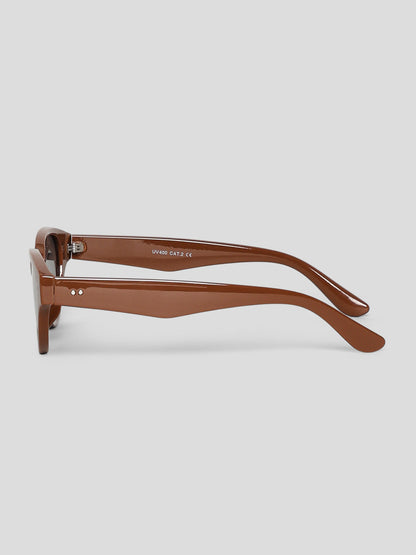 Brown Oval TINTED Sunglasses