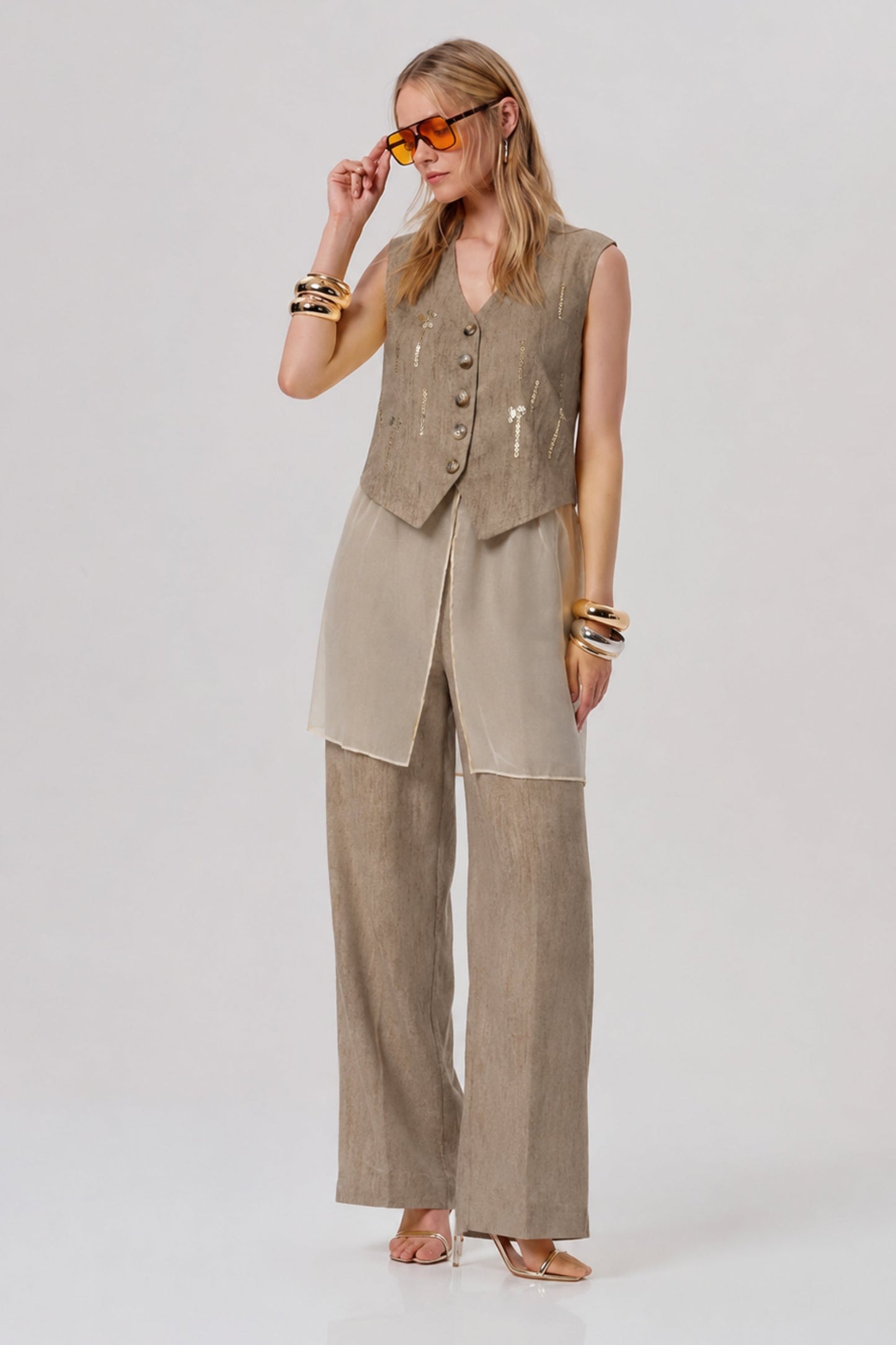 Oatwood Sheer Linen Co-ord