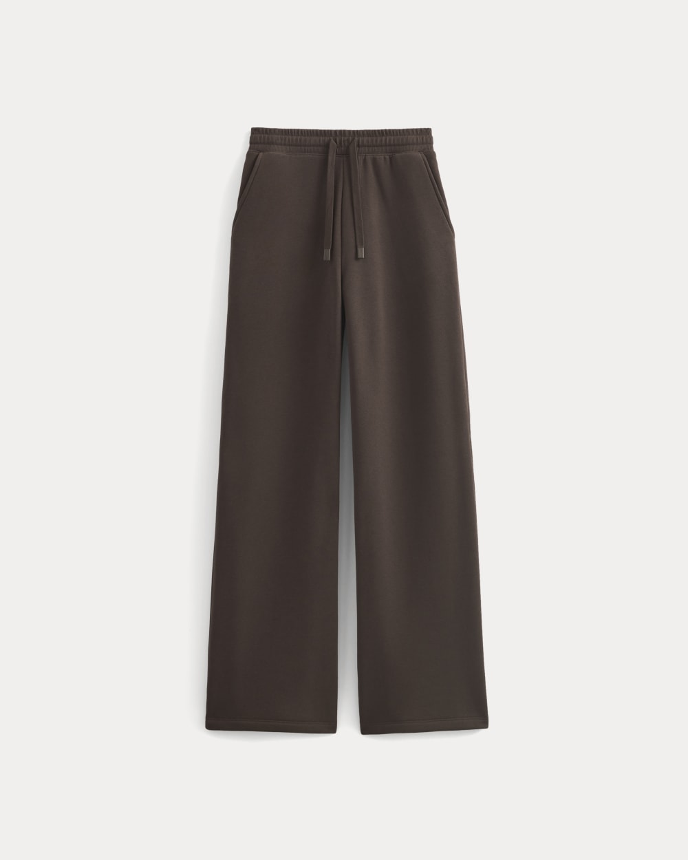 Luxe Fleece Wide-Leg Sweatpant | Dark Chocolate