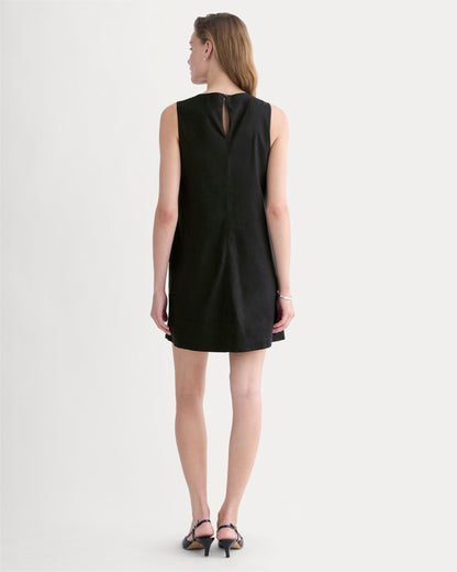 The Shift Dress in Stretch Linen | Black